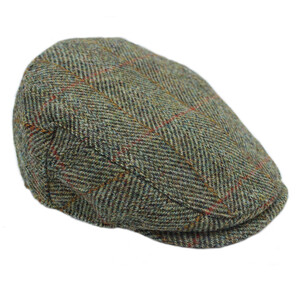 Heather Hats & Accessories Highland Harris Tweed Flat Cap - Sage in Sage