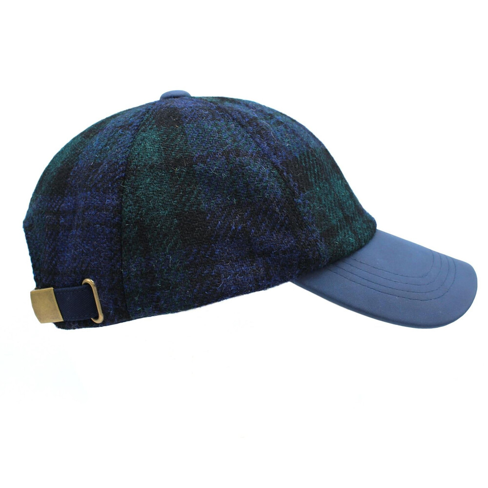 Heather Hats & Accessories Rosalie Harris Tweed Baseball Cap - Blackwatch in Blackwatch