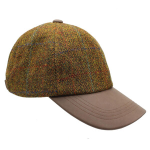 Heather Hats & Accessories Rosalie Harris Tweed Baseball Cap - Rust in Rust