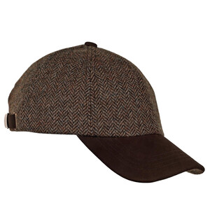 Heather Hats & Accessories Sutton Tweed Baseball Cap - Otter in Otter