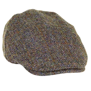 Heather Hats & Accessories Highland Harris Tweed Flat Cap - Moorland in Moorland