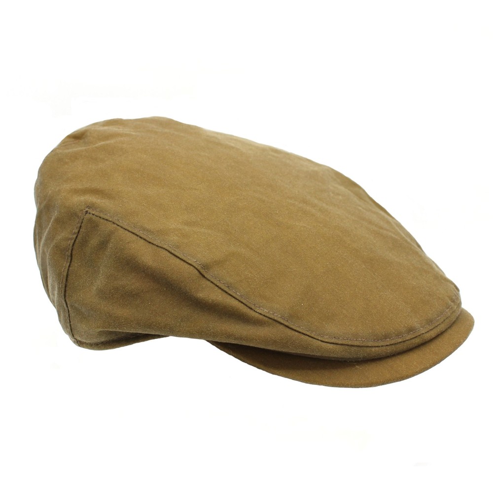 Heather Hats & Accessories Buchanan Wax Flat Cap - Sand 