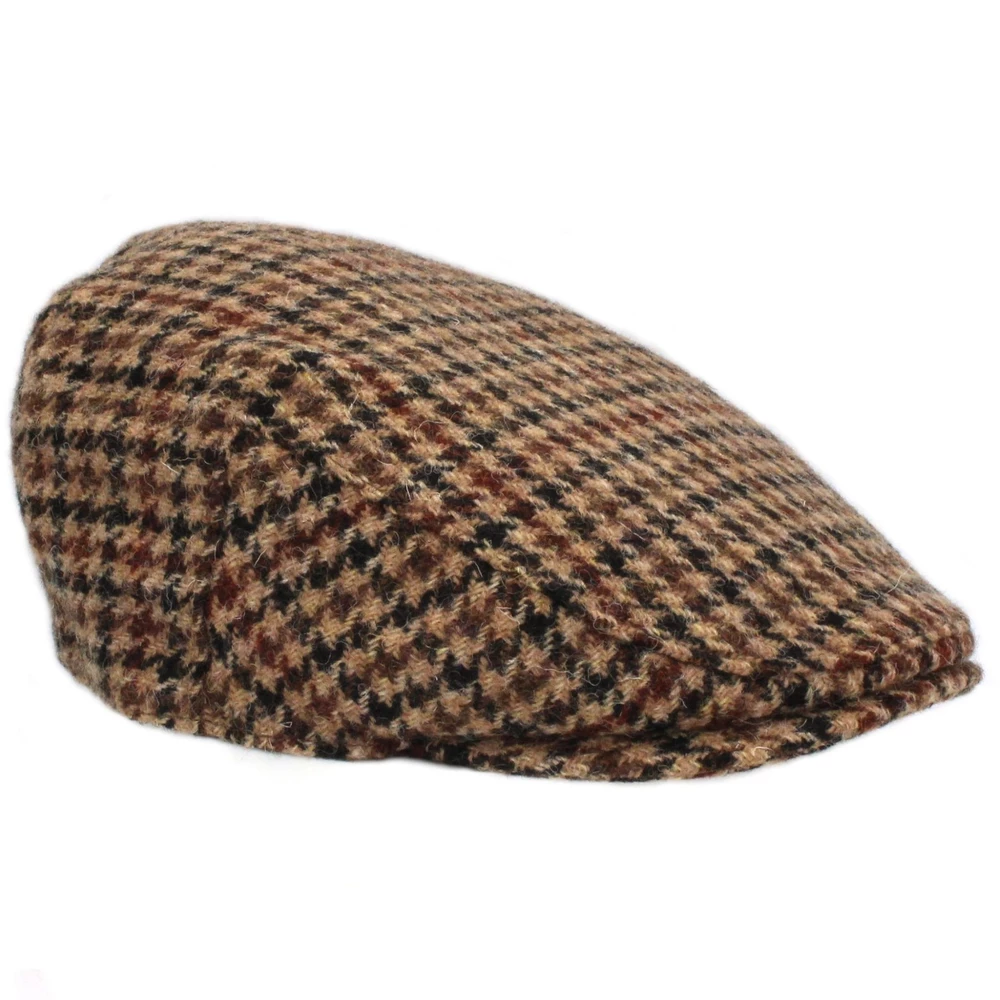 Heather Hats & Accessories Highland Harris Tweed Flat Cap - Furrow in Furrow