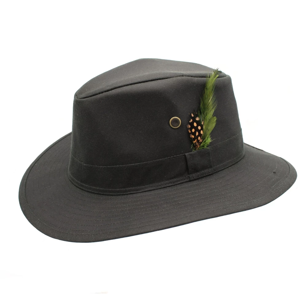 Heather Hats & Accessories Rambler Wax Trilby Hat - Olive in Olive