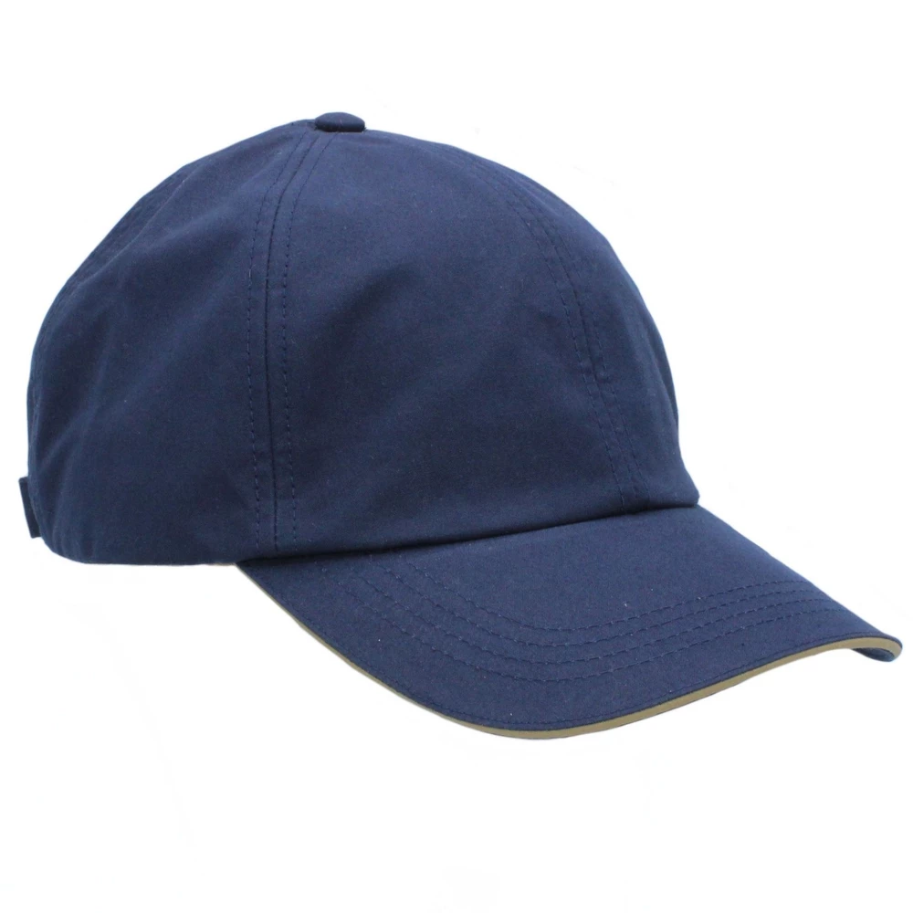 Heather Hats & Accessories Thurso Waterproof British Cotton Baseball Cap - Marine in Marine