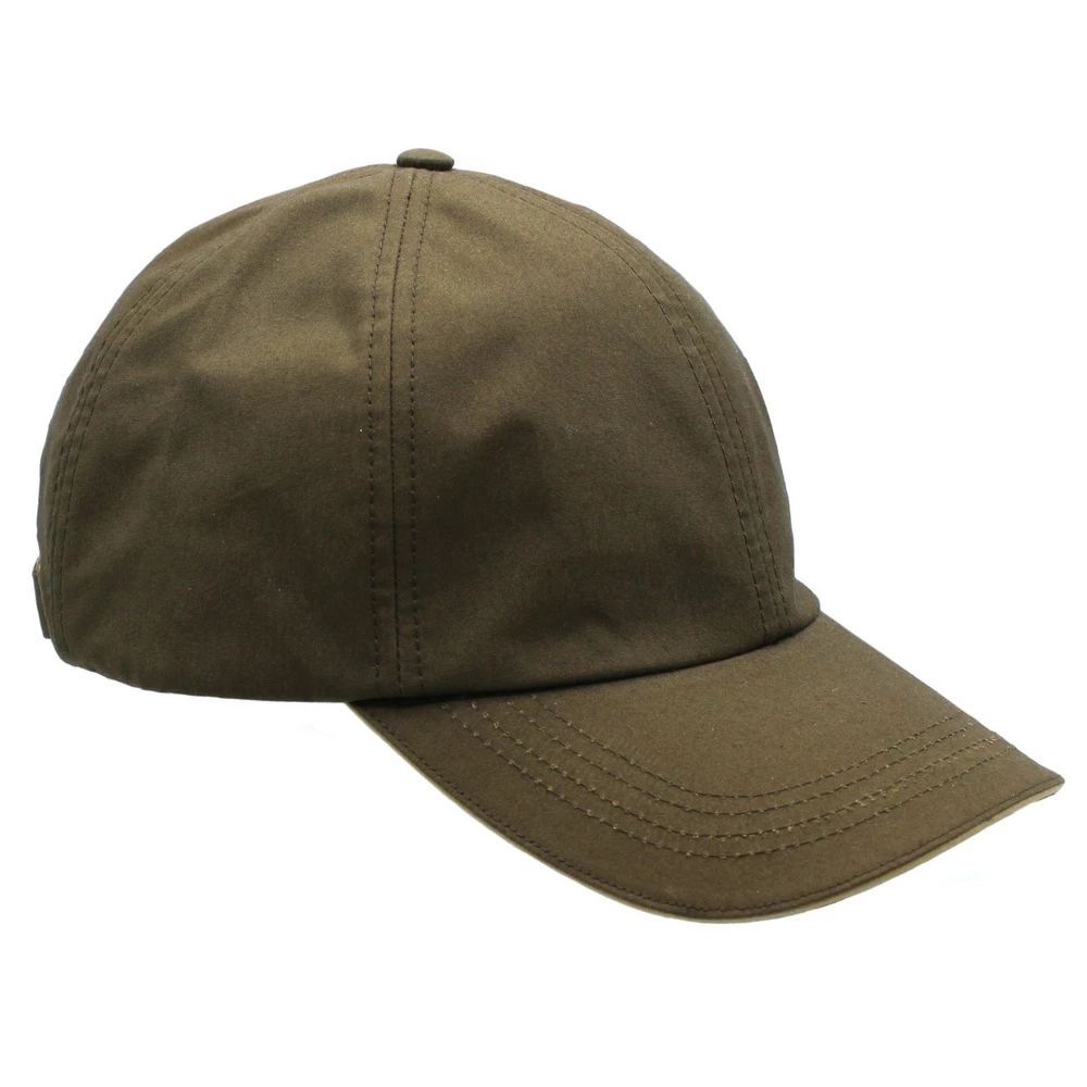 Heather Hats & Accessories Thurso Waterproof British Cotton Baseball Cap - Moss in Moss