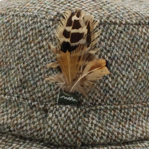 Heather Hats & Accessories Whithorn Harris Grouse Hat - Pebble in Pebble