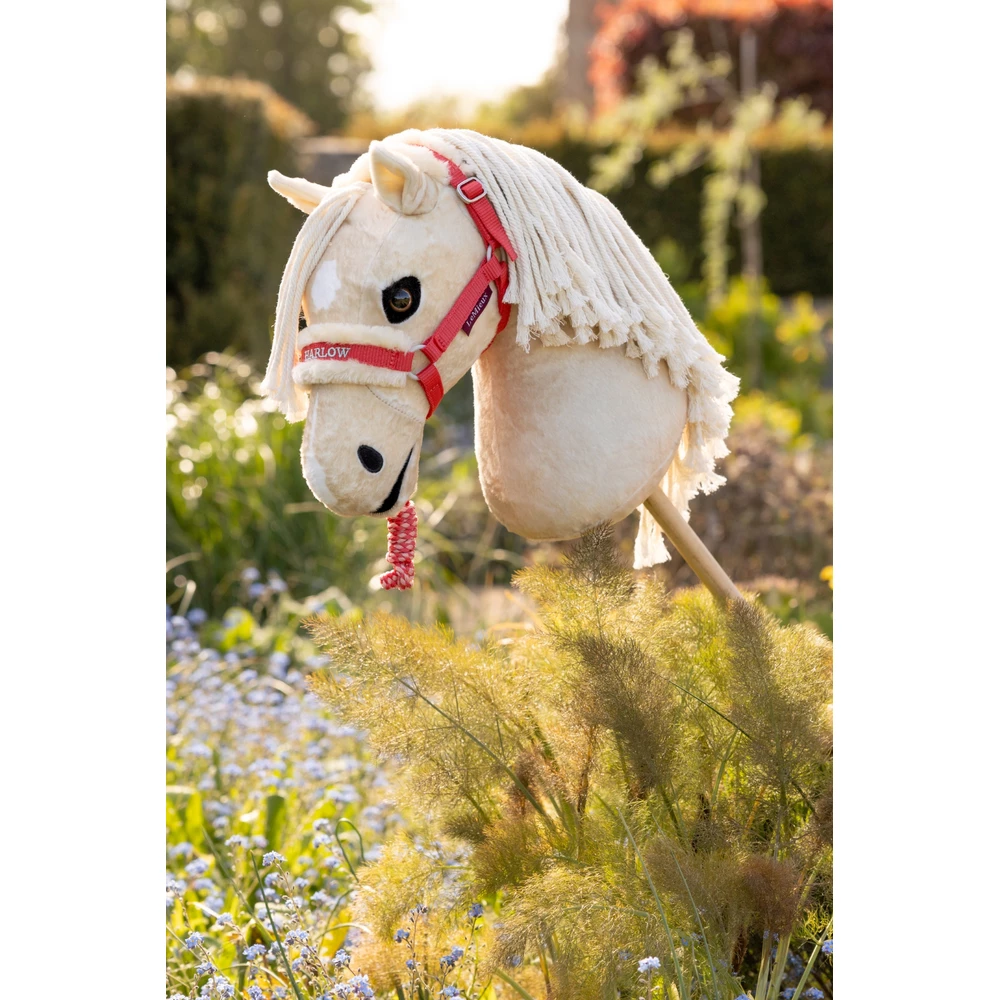 LeMieux Harlow Hobby Horse Headcollar & Leadrope  - Coral Crush in Coral Crush