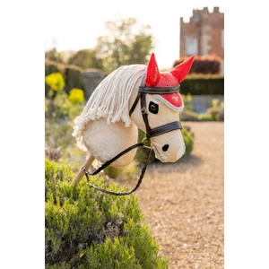LeMieux Harlow Hobby Horse Fly Hood - Coral Crush in Coral Crush
