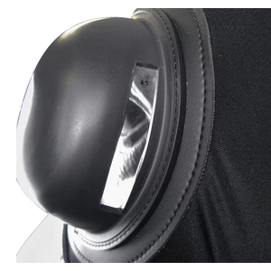 Zilco Stretch Race Hood - Full Cup Visor with Slots Black 