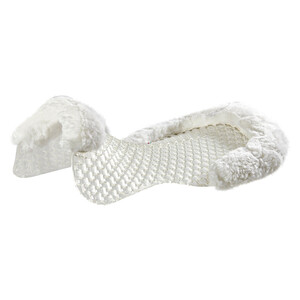 Acavallo Respira Air Release Soft Gel Pad Cut Out Sheepskin Just Gel - Transparent/White in Transparent/White