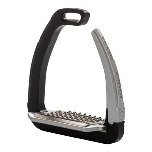 Acavallo Rel-X 180 Stirrup W/Alu 180° Arm - Black in Black
