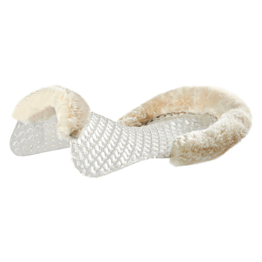 Acavallo Respira Air Release Soft Gel Pad Cut Out Sheepskin Just Gel - Transparent/Natural in Transparent/Natural