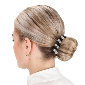 QHP Hair Scrunchie Gloss - White/Grey 