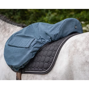 QHP saddle cover - Blue in Blue