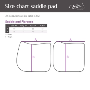 QHP GP Saddle pad Florence - White in White