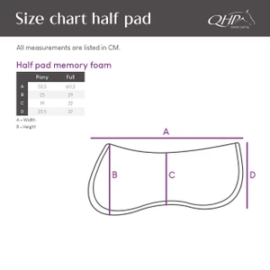 QHP Half pad memory foam - Black in Black