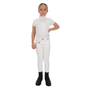 QHP Breeches Junior Full Grip - White in White