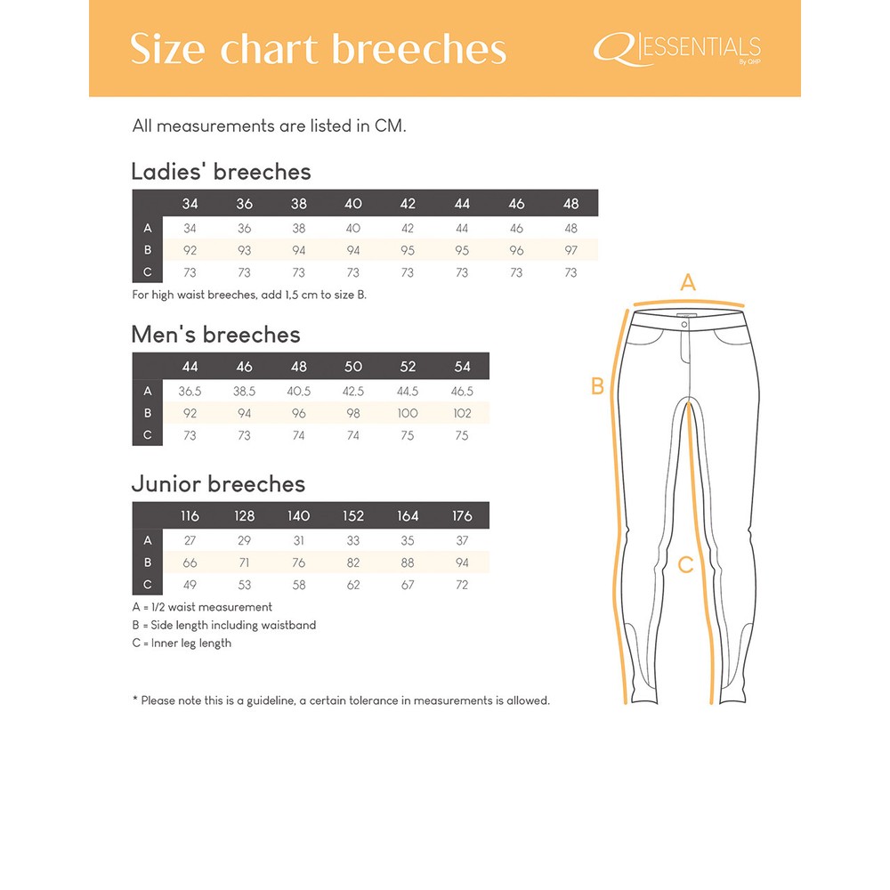 QHP Breeches Junior Full Grip - White