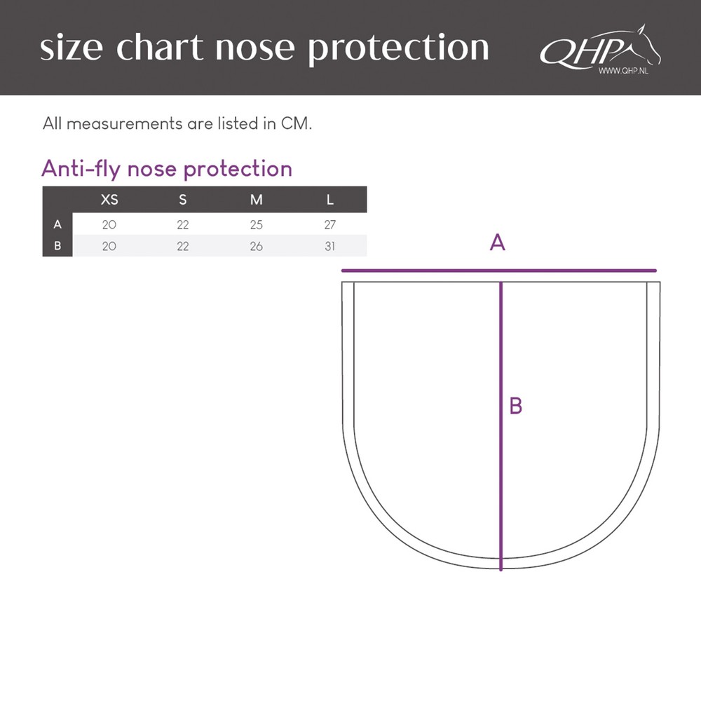 QHP Anti-Fly Nose Protection - Black