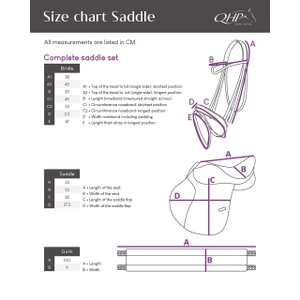 QHP Complete saddle set Melbourne Brown Pony in Brown