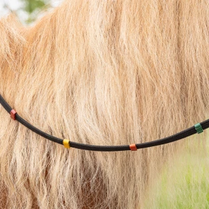 QHP Rein Coloured Stops - Black in Black