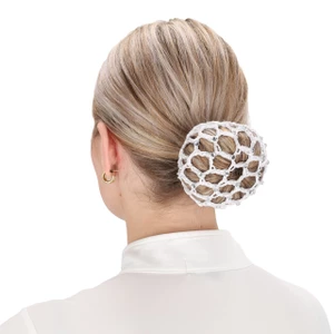 QHP Hair Net Diamond - White in White