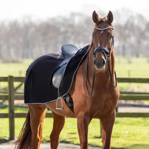 QHP Exercise rug fleece ornament - Black/silver 