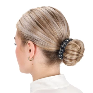 QHP Hair scrunchie Diamond - Navy 