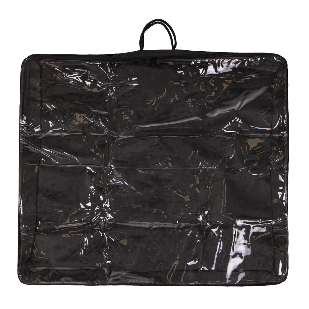 QHP Bag for saddle pads 80x65cm - Black in Black
