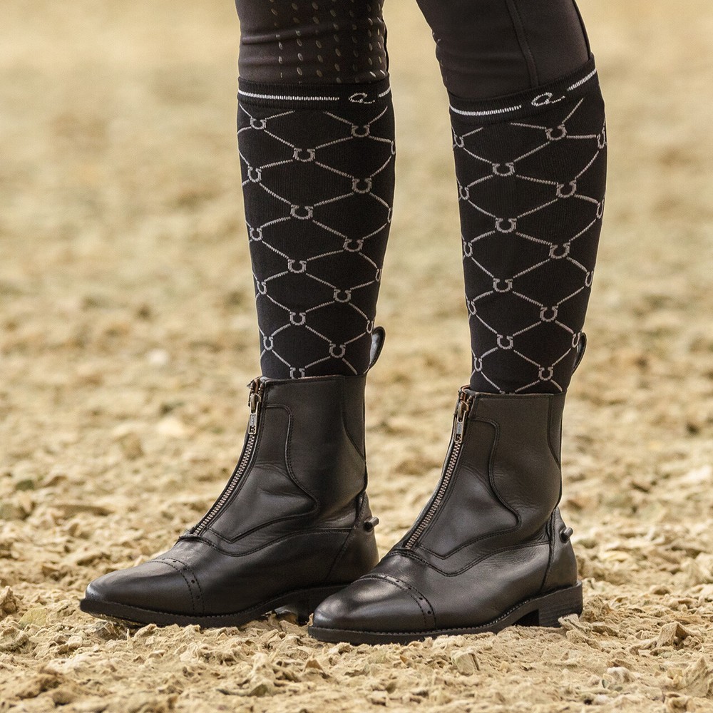 QHP Knee stockings Classic (2-pack) adults- Midnight