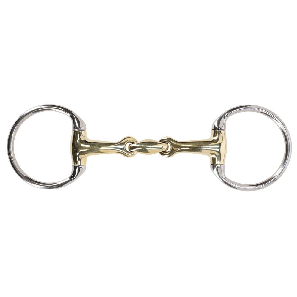 QHP Eggbutt bit Anatomical double jointed - Argentan