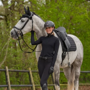 QHP Saddle pad Salerno - Black in Black