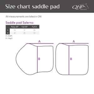 QHP Saddle pad Salerno - Black in Black