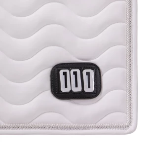 QHP Saddle pad Number - White in White
