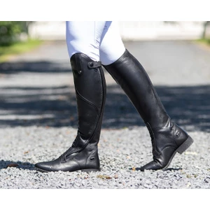 QHP Riding boot Tamar Junior wide - Black in Black