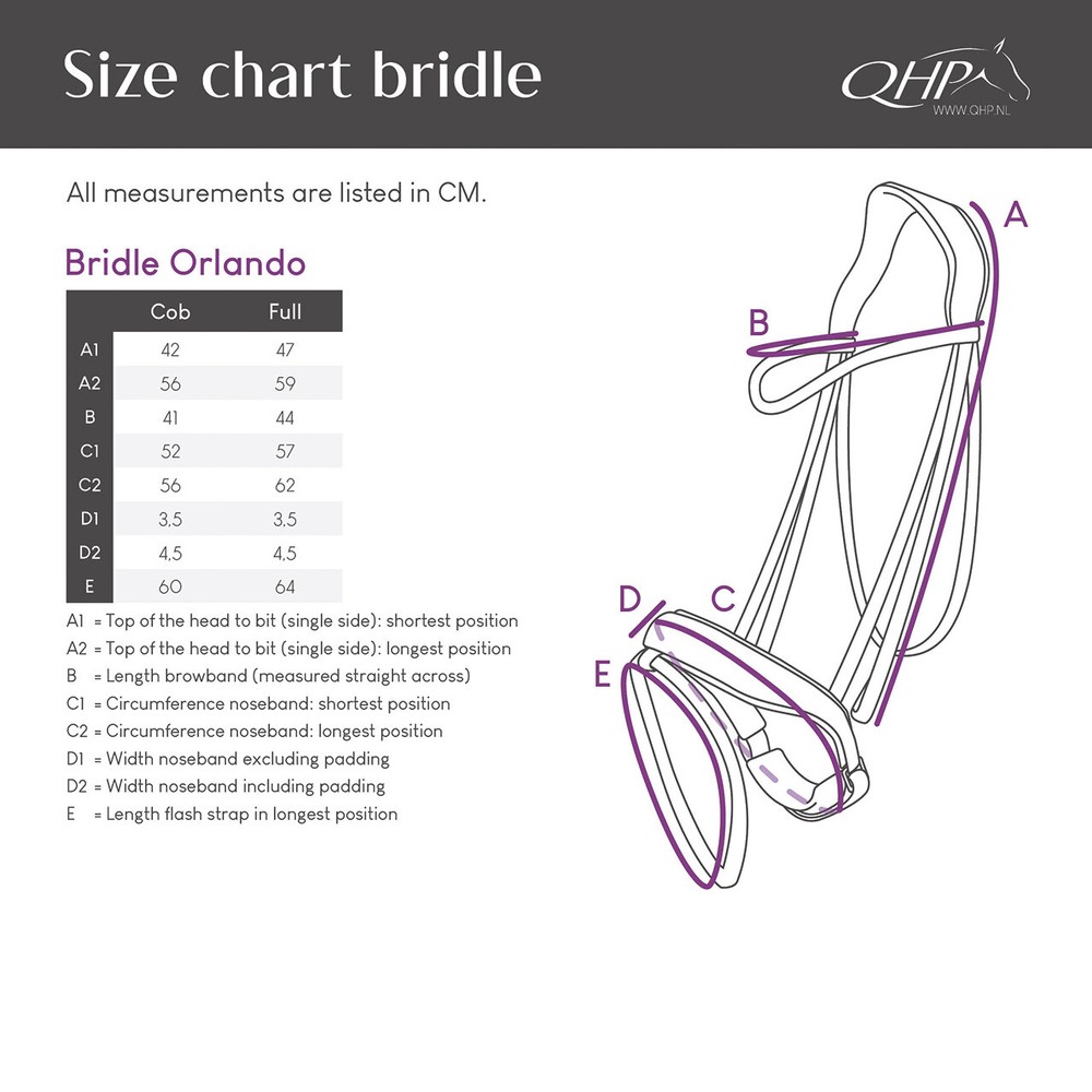 QHP Bridle Orlando - Black/Brown