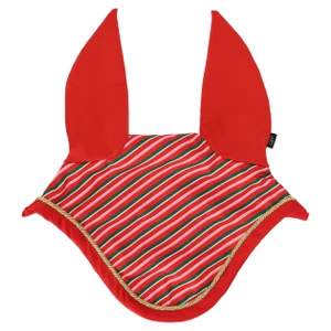 QHP Ear net Christmas print - Jolly Stripe in Jolly Stripe
