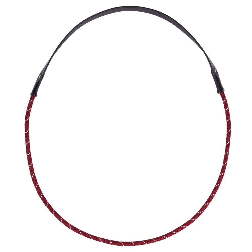QHP Neck rope leather - Burgundy 