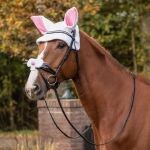 QHP Easter bunny ears hat horse - White in White