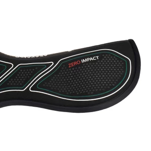 Acavallo Zero Impact Slim Flat half pad - Black in Black