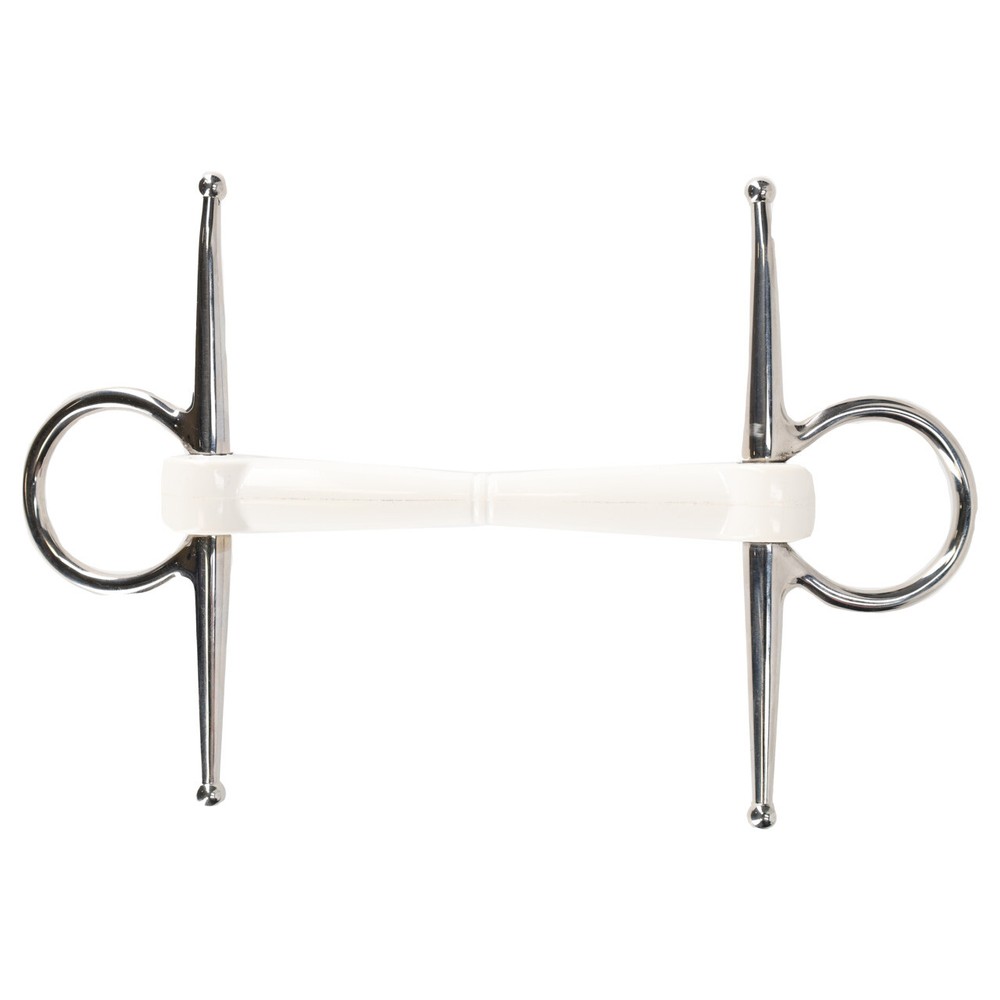 QHP Full cheek bit Flexi - White