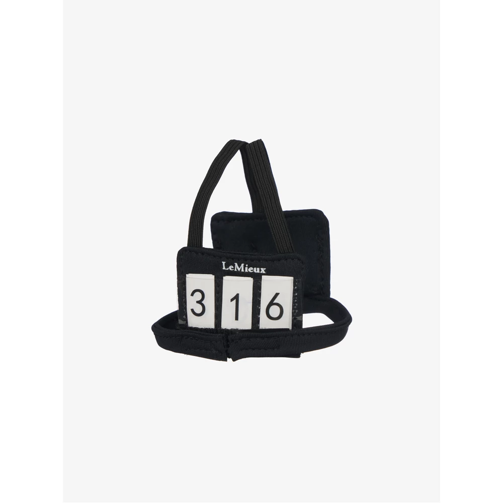 LeMieux Toy Rider Body Protector and Number Bib - Black in Black