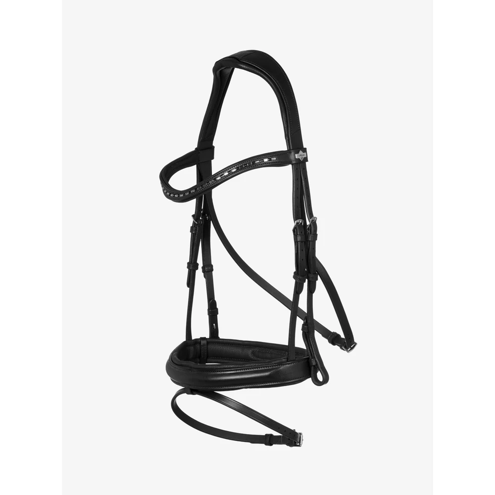 LeMieux Arika Dressage Bridle - Black/Silver in Black/Silver