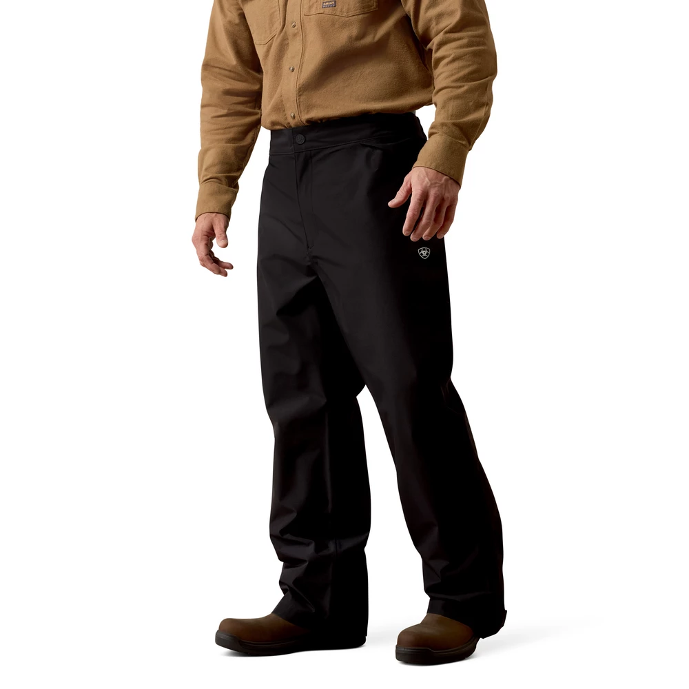 Ariat Rebar Stormshell Unisex Waterproof Pants - Black in Black