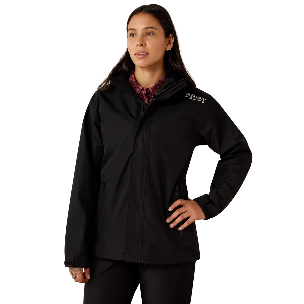Ariat Women's Rebar Stormshell H2O Jacket - Black in Black