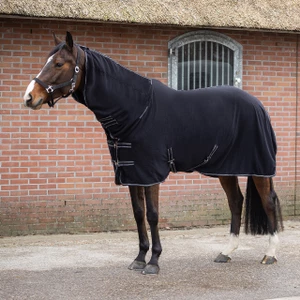 QHP Fleece rug Terry-dry - Black in Black