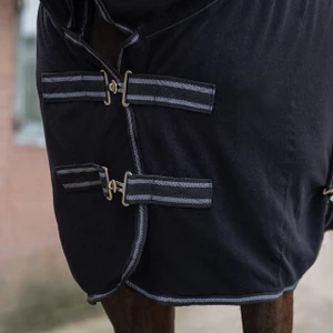 QHP Fleece rug Terry-dry - Black in Black