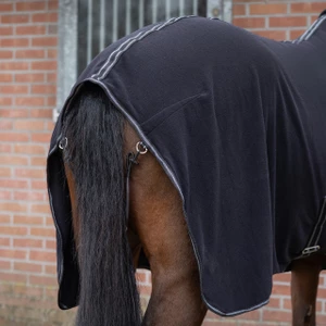 QHP Fleece rug Terry-dry - Black in Black