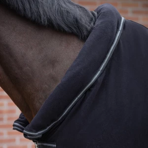 QHP Fleece rug Terry-dry - Black in Black